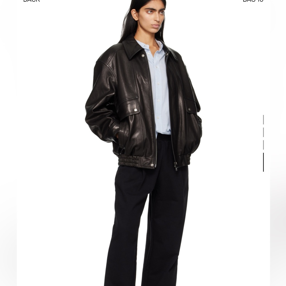 NWT Dunst Oversized Vintage Leather Jacket Large $1100 - Picture 4 of 5